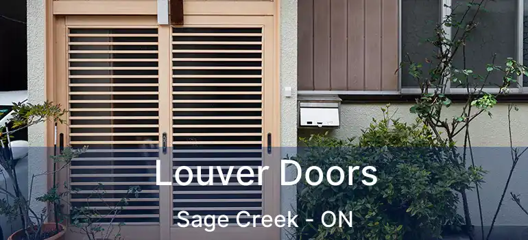  Louver Doors Sage Creek - ON