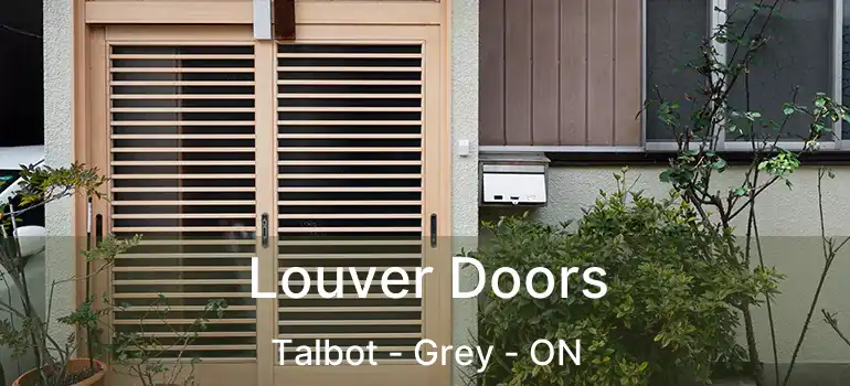  Louver Doors Talbot - Grey - ON