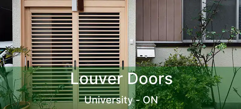  Louver Doors University - ON