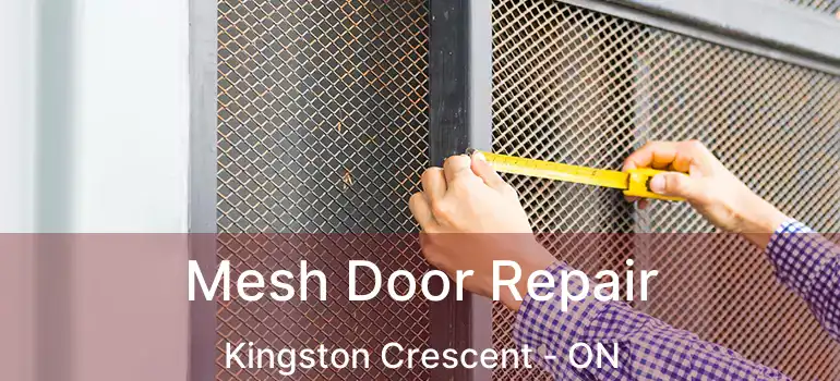  Mesh Door Repair Kingston Crescent - ON