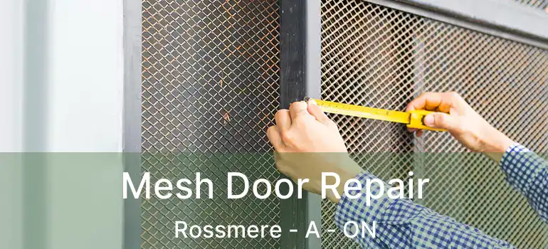  Mesh Door Repair Rossmere - A - ON