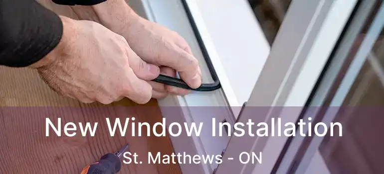  New Window Installation St. Matthews - ON