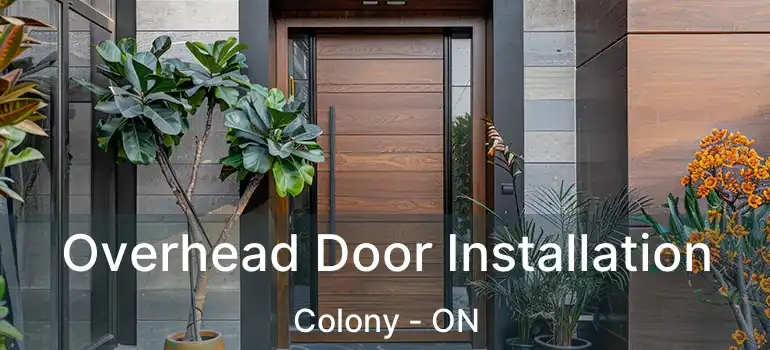  Overhead Door Installation Colony - ON
