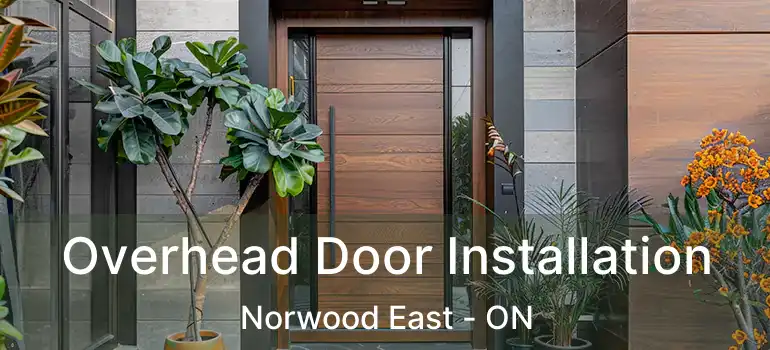  Overhead Door Installation Norwood East - ON