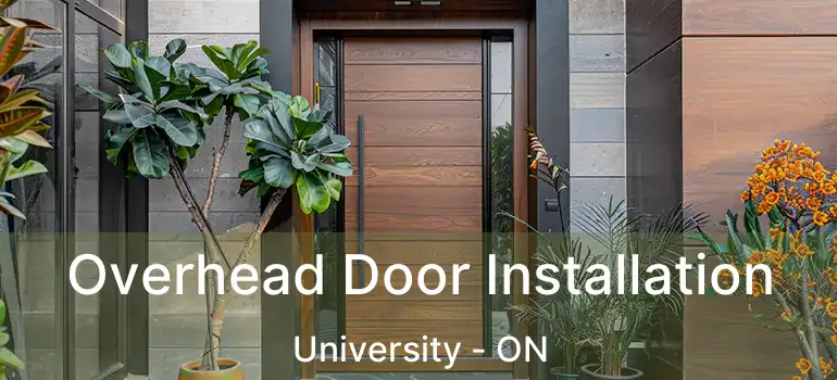 Overhead Door Installation University - ON