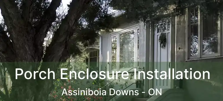  Porch Enclosure Installation Assiniboia Downs - ON