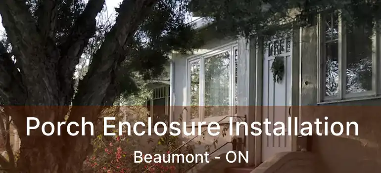  Porch Enclosure Installation Beaumont - ON