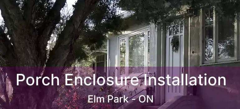  Porch Enclosure Installation Elm Park - ON