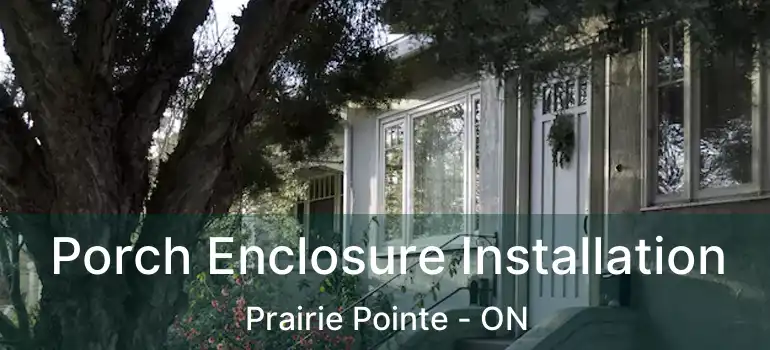  Porch Enclosure Installation Prairie Pointe - ON