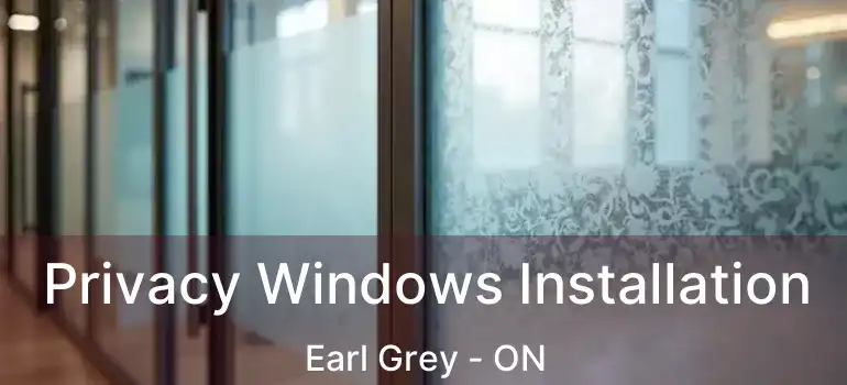  Privacy Windows Installation Earl Grey - ON