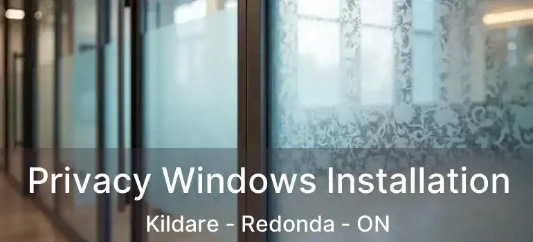  Privacy Windows Installation Kildare - Redonda - ON