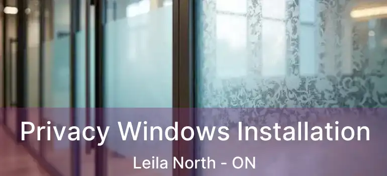  Privacy Windows Installation Leila North - ON