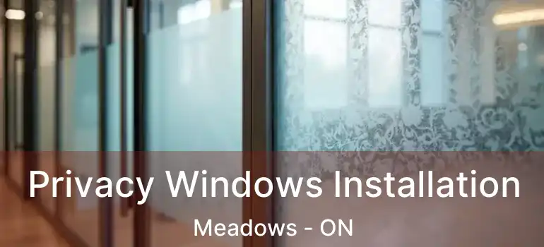  Privacy Windows Installation Meadows - ON