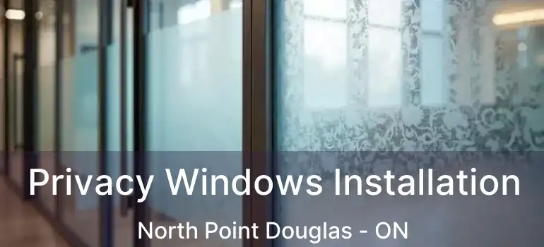  Privacy Windows Installation North Point Douglas - ON