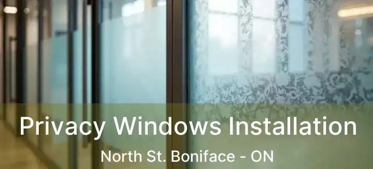  Privacy Windows Installation North St. Boniface - ON