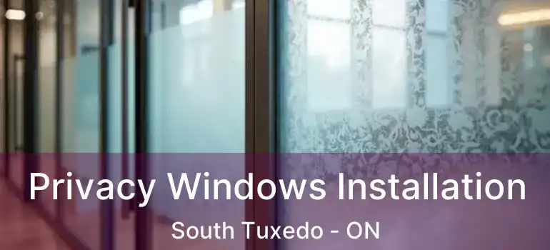  Privacy Windows Installation South Tuxedo - ON