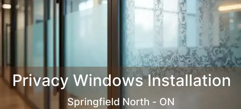 Privacy Windows Installation Springfield North - ON