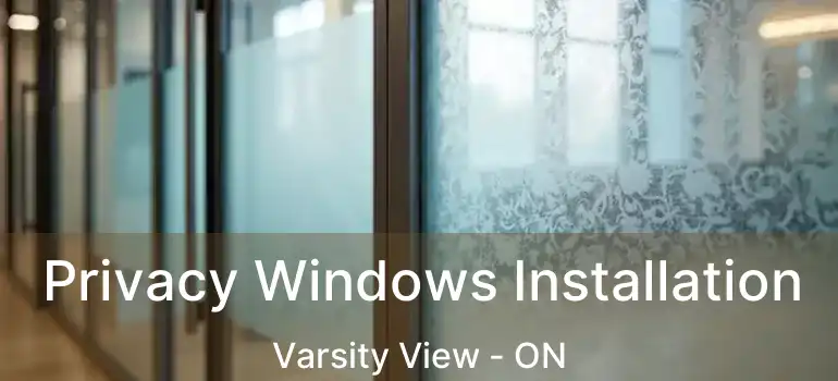  Privacy Windows Installation Varsity View - ON
