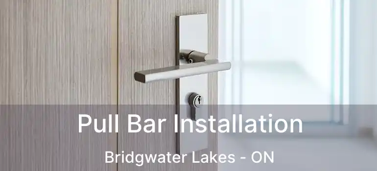  Pull Bar Installation Bridgwater Lakes - ON