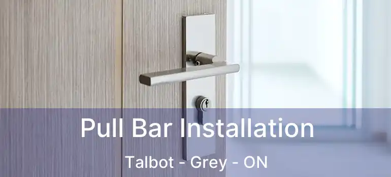  Pull Bar Installation Talbot - Grey - ON