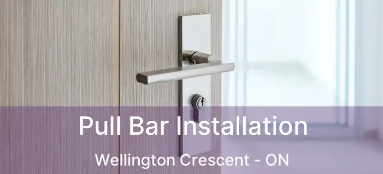  Pull Bar Installation Wellington Crescent - ON