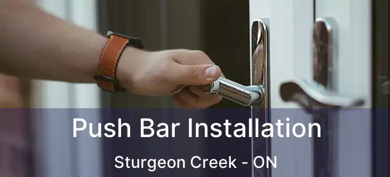  Push Bar Installation Sturgeon Creek - ON