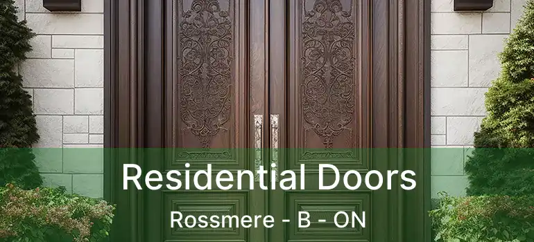  Residential Doors Rossmere - B - ON