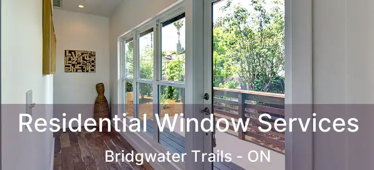  Residential Window Services Bridgwater Trails - ON