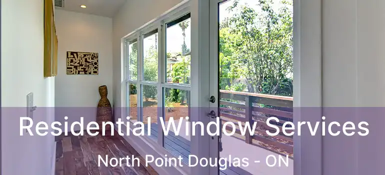  Residential Window Services North Point Douglas - ON