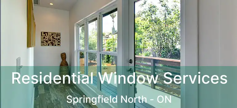  Residential Window Services Springfield North - ON