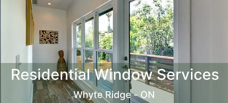  Residential Window Services Whyte Ridge - ON