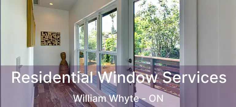  Residential Window Services William Whyte - ON