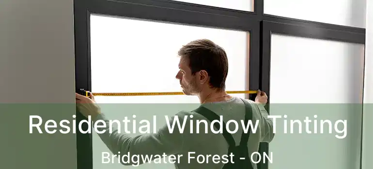  Residential Window Tinting Bridgwater Forest - ON