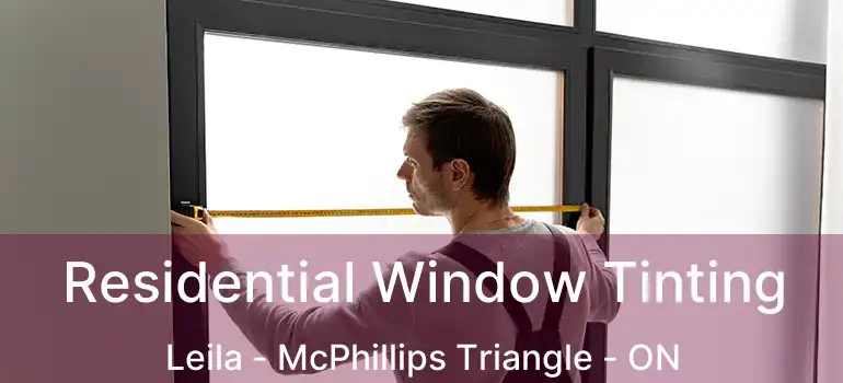  Residential Window Tinting Leila - McPhillips Triangle - ON