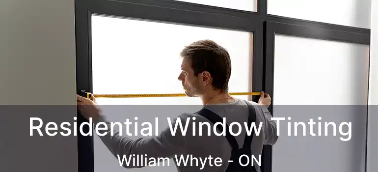  Residential Window Tinting William Whyte - ON