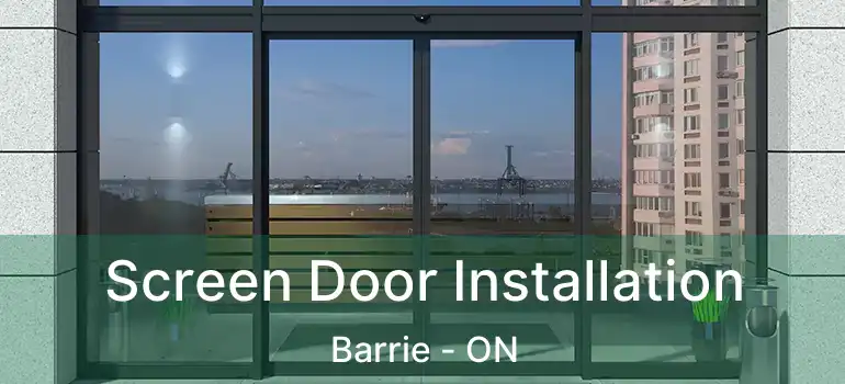  Screen Door Installation Barrie - ON
