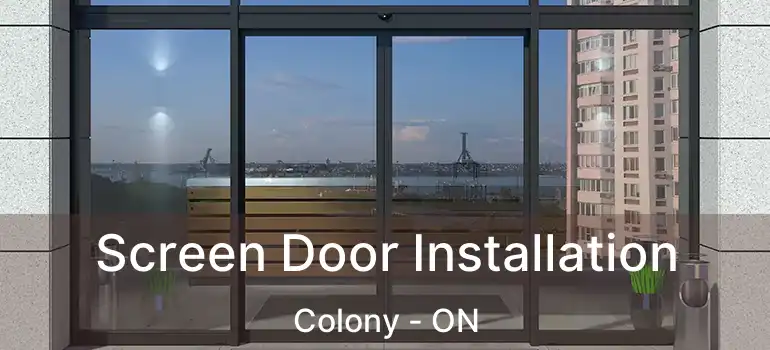  Screen Door Installation Colony - ON