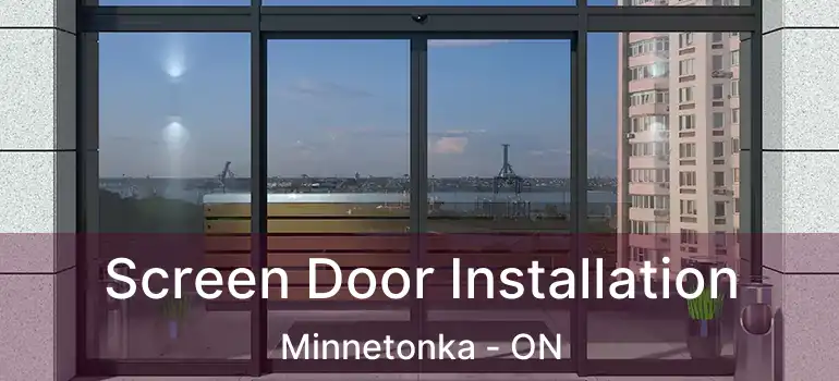  Screen Door Installation Minnetonka - ON