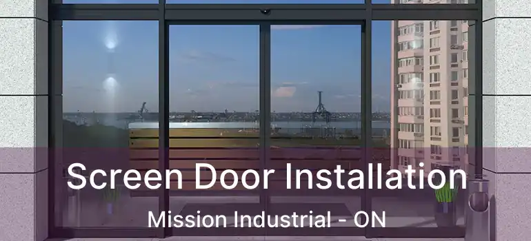  Screen Door Installation Mission Industrial - ON