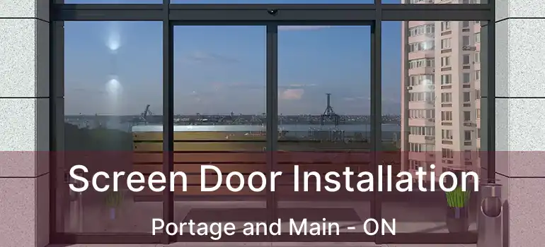  Screen Door Installation Portage and Main - ON