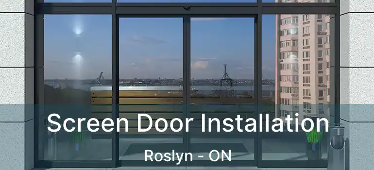  Screen Door Installation Roslyn - ON