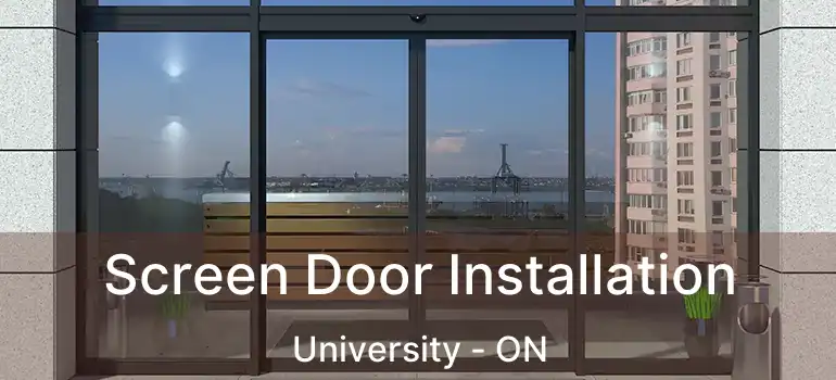  Screen Door Installation University - ON
