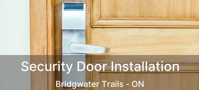  Security Door Installation Bridgwater Trails - ON