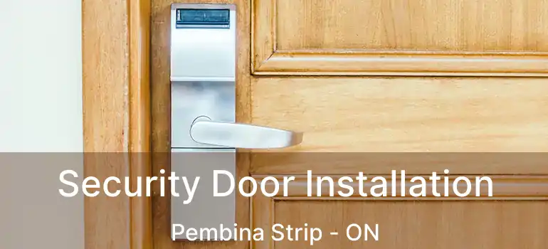  Security Door Installation Pembina Strip - ON