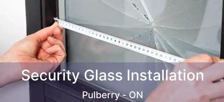  Security Glass Installation Pulberry - ON