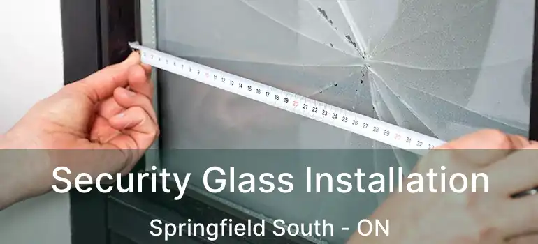  Security Glass Installation Springfield South - ON