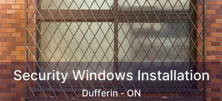  Security Windows Installation Dufferin - ON