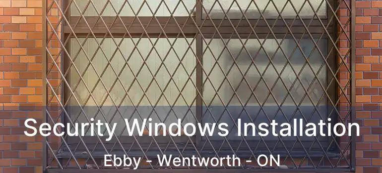  Security Windows Installation Ebby - Wentworth - ON