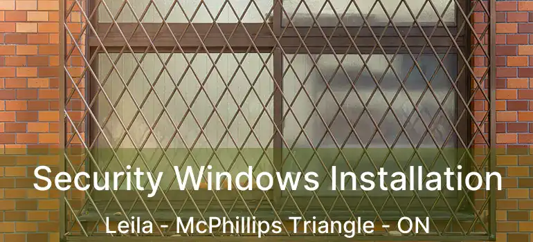  Security Windows Installation Leila - McPhillips Triangle - ON