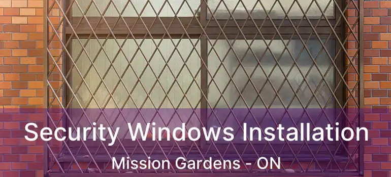  Security Windows Installation Mission Gardens - ON